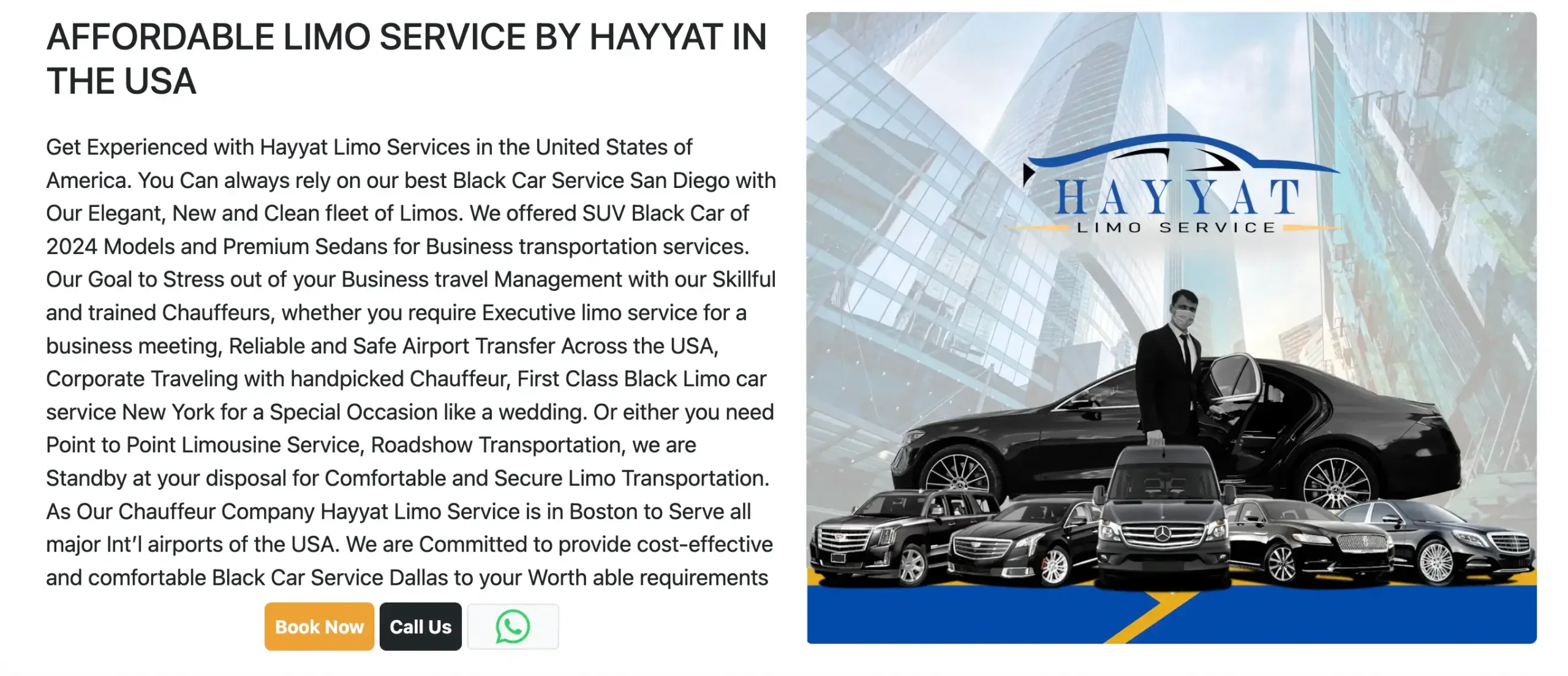 Hayyat Limo Service in USA